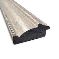 Lyla Ornate Framed Full Length On The Door Mirror Silver - Amanti Art