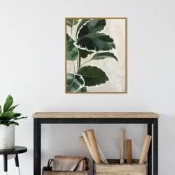 22" X 28" Tropical Study I By Julia Purinton Framed Canvas Wall Art Gold - Amanti Art -Home Furniture GUEST c08c1a52 fbc2 4fff 943b a6d230c84a2b