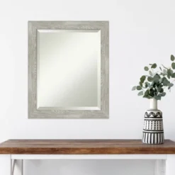 20" X 24" Dove Narrow Framed Wall Mirror Graywash - Amanti Art -Home Furniture GUEST c0dee6cb a25e 4cb7 8d14 735b0566e557