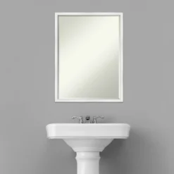 Amanti Art Breeze Distressed White Petite Bevel Wood Bathroom Wall Mirror 25 X 19 In. 14 Amanti Art Breeze Distressed White Petite Bevel Wood Bathroom Wall Mirror 25 X 19 In. -Home Furniture GUEST c0f6d215 0e82 44c0 b151 0ac00e0a6e2a