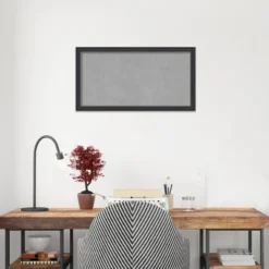 26"x14" Stylish Framed Magnetic Board Black - Amanti Art: Wall Mount, Metal, Office Decor -Home Furniture GUEST c1389e89 d8c6 4763 92bd c9d6eec97e50