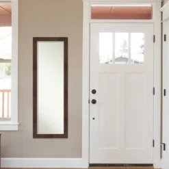 18" X 52" Wildwood Framed On The Door Mirror Brown - Amanti Art -Home Furniture GUEST c22b099a 3a57 4340 b558 3538b7099924