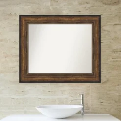 Amanti Art Ballroom Bronze Non-Beveled Bathroom Wall Mirror -Home Furniture GUEST c23ae3b5 712d 4e90 bd2f 4a237ffe47c0