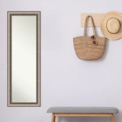 Lyla Ornate Framed Full Length On The Door Mirror Silver - Amanti Art -Home Furniture GUEST c28a2959 f1a5 448c 8c22 543d7f501d0c