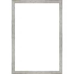 Amanti Art Shiplap White Narrow Framed Dry Erase Magnetic Board -Home Furniture GUEST c35e0981 464b 4847 a694 e6c58a885dff