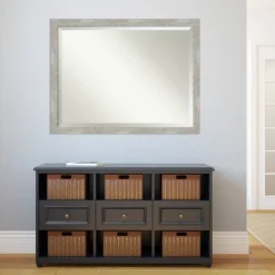 44" X 34" Dove Narrow Framed Wall Mirror Graywash - Amanti Art -Home Furniture GUEST c3a4f7e1 5a16 4f10 a851 ea784a14ef75