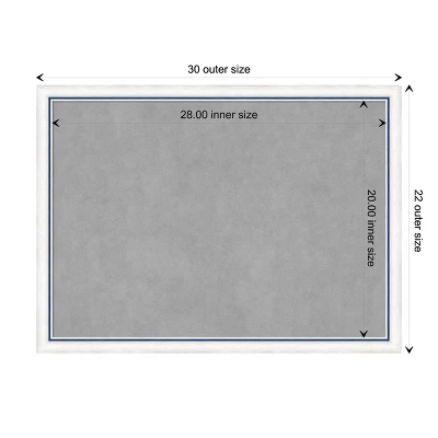 30"x22" Morgan Framed Magnetic Board White/Blue - Amanti Art: Metal, Wall Mount, No Choking Hazard 11 30"x22" Morgan Framed Magnetic Board White/Blue - Amanti Art: Metal, Wall Mount, No Choking Hazard - Image 9