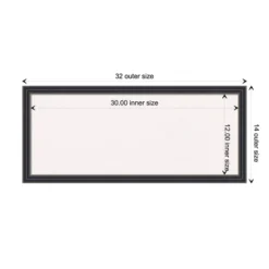 32"x14" Stylish Wood Frame White Cork Board Black - Amanti Art: Bulletin Board, Wall Mounted, Office & Home Decor 20 32"x14" Stylish Wood Frame White Cork Board Black - Amanti Art: Bulletin Board, Wall Mounted, Office & Home Decor -Home Furniture GUEST c5d6faec 844b 4086 aac3 79a55e10b2f2