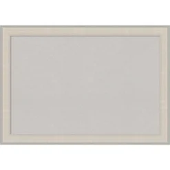 40"x28" Cottage Wood Frame Gray Cork Board White/Silver - Amanti Art: Wall Mount, Custom Framed -Home Furniture GUEST c8127364 d516 4b0a 9390 8263bf772d5e