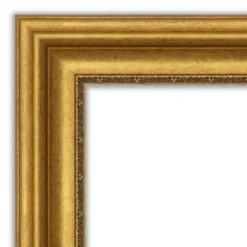 44" X 33" Non-Beveled Parlor Bathroom Wall Mirror Gold - Amanti Art -Home Furniture GUEST c966ad90 6157 40a6 960f 337d042382df 1