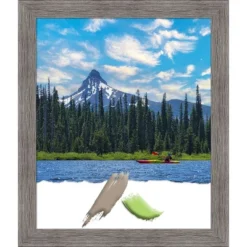 Amanti Art Pinstripe Plank Grey Narrow Picture Frame -Home Furniture GUEST c9b5ae59 8e74 4418 ab28 c8de3aef8a8e