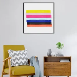 30" X 30" Linear Illusions III By Christine Essue Framed Canvas Wall Art Print - Amanti Art -Home Furniture GUEST c9e31e7d 7ac1 4577 af16 a26b737d87eb