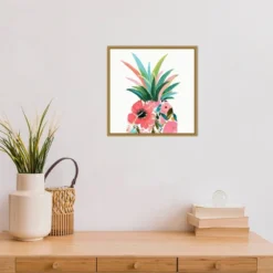 16" X 16" Pina Colada By Eva Watts Framed Canvas Wall Art - Amanti Art -Home Furniture GUEST ca0103a9 a10f 4c50 91d8 27253c4f3d3f