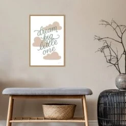 16" X 23" Boho Nursery IV By Becky Thorns Framed Canvas Wall Art Light Brown - Amanti Art -Home Furniture GUEST caa64f2d d899 4c56 b836 4c3e45c16875