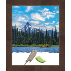 Amanti Art Wildwood Brown Narrow Picture Frame -Home Furniture GUEST cbae9fa5 807c 4b8c 823c 55048494f0b4