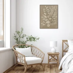 23" X 30" Leaves Sketches II By Asia Jensen Framed Canvas Wall Art Print - Amanti Art -Home Furniture GUEST cbd5fcff f63b 4f84 863e 74d687e15a6b