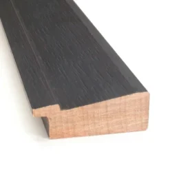 30" X 30" Non-Beveled Romano Espresso Narrow Wood Wall Mirror - Amanti Art