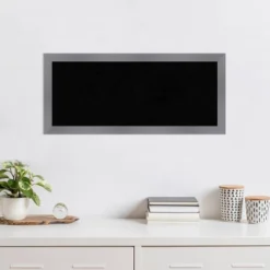 32"x14" Edwin Wood Frame Black Cork Board Gray - Amanti Art: Wall Mounted, Bulletin Display, Office Decor -Home Furniture GUEST cccb7e3c 0d19 41c0 98a9 66edb4111e36