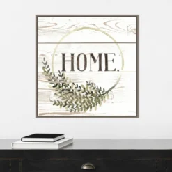 22" X 22" Family Farmhouse I By Grace Popp Framed Canvas Wall Art Gray Wash - Amanti Art -Home Furniture GUEST cd4d568f be62 43d1 a89e a6f433fb11e6