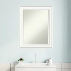 Amanti Art Craftsman White Petite Bevel Wood Bathroom Wall Mirror 29 X 23 In. 16 Amanti Art Craftsman White Petite Bevel Wood Bathroom Wall Mirror 29 X 23 In. -Home Furniture GUEST cd7baa62 8f7e 445d a31f d2c076b405c1