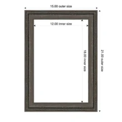 Amanti Art Upcycled Brown Grey Framed Dry Erase Magnetic Board -Home Furniture GUEST cdc34668 c90b 4bf8 bed6 579b0d2a0cdf