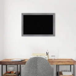 26"x18" Edwin Wood Frame Cork Board - Amanti Art -Home Furniture GUEST ce9ce54d 3b1c 4d30 9871 2065712e65fd