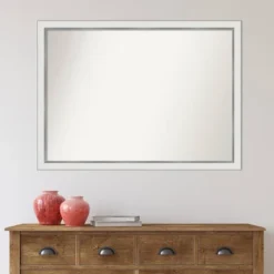 41" X 30" Non-Beveled Eva Narrow Bathroom Wall Mirror Gold - Amanti Art -Home Furniture GUEST cf406e1b adf8 43ca 9e3a 29a15523775e