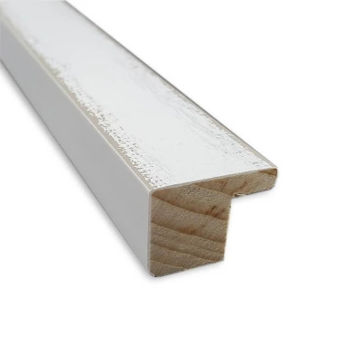 Amanti Art Breeze Distressed White Petite Bevel Wood Bathroom Wall Mirror 25 X 19 In. 4 Amanti Art Breeze Distressed White Petite Bevel Wood Bathroom Wall Mirror 25 X 19 In. - Image 2