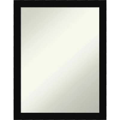 Black Museum Non-Beveled Wood Bathroom Wall Mirror 12 Black Museum Non-Beveled Wood Bathroom Wall Mirror - Image 10