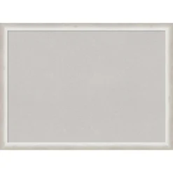 30"x22" Two Tone Wood Frame Cork Board Silver - Amanti Art -Home Furniture GUEST d0b45ad1 a7c7 4bc7 8877 3377f5245ed0