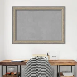 41"x29" Framed Magnetic Board Fleur Champagne Silver - Amanti Art: Real Wood, Wall-Mounted, Metal Presentation Board 17 41"x29" Framed Magnetic Board Fleur Champagne Silver - Amanti Art: Real Wood, Wall-Mounted, Metal Presentation Board -Home Furniture GUEST d1d73a49 9a80 4f59 898f 221785f8b8da