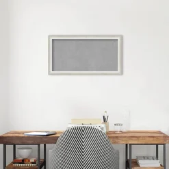 26"x14" Two Tone Framed Magnetic Board Silver - Amanti Art: Real Wood, Steel, Wall Mount, Home & Office 15 26"x14" Two Tone Framed Magnetic Board Silver - Amanti Art: Real Wood, Steel, Wall Mount, Home & Office -Home Furniture GUEST d20b9550 8f8a 44f8 a12c 1e811013c149