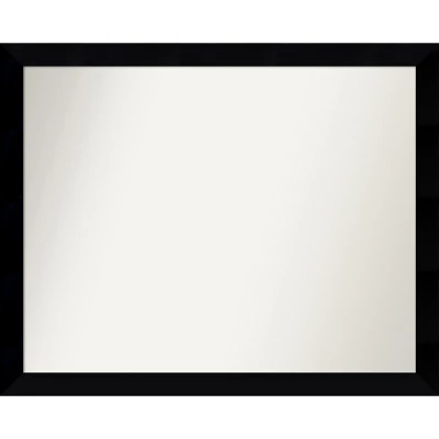 Black Museum Non-Beveled Wood Bathroom Wall Mirror 13 Black Museum Non-Beveled Wood Bathroom Wall Mirror - Image 11