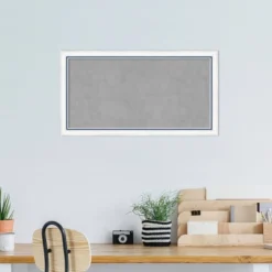 26"x14" Morgan Framed Magnetic Board White/Blue - Amanti Art -Home Furniture GUEST d37513c6 66f1 43c4 8c96 03faab2bd65c