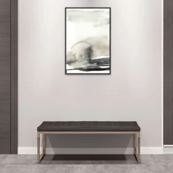 23" X 33" Horizon Triptych III By Jennifer Goldberger Framed Canvas Wall Art Print Black - Amanti Art -Home Furniture GUEST d398ba74 f876 41e6 a0ab e1d581568a95