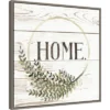 22" X 22" Family Farmhouse I By Grace Popp Framed Canvas Wall Art Gray Wash - Amanti Art