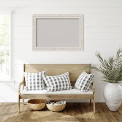 42"x30" Opera Wood Frame Gray Cork Board Off-White - Amanti Art -Home Furniture GUEST d4b2615e 74b6 476b 8ecd 386a18dd7ceb