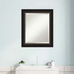 Trio Oil Rubbed Framed Bathroom Vanity Wall Mirror Bronze - Amanti Art -Home Furniture GUEST d4c195d1 5f83 43fa 938f 6907441fb83c