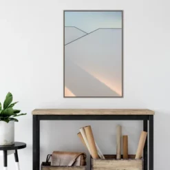 22" X 33" Play Of Light On Buildings By Greetje Van Son Framed Canvas Wall Art Gray Wash - Amanti Art -Home Furniture GUEST d5126e76 8509 4ff7 82ae de55ba2ef10a
