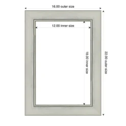 Amanti Art Flair Silver Patina Framed Dry Erase Magnetic Board -Home Furniture GUEST d540c71a 25a5 4bf7 8e45 835cb7592477