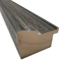 39"x27" Upcycled Wood Frame White Cork Board Brown/Gray - Amanti Art