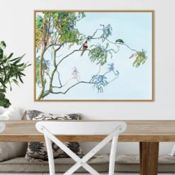 30" X 22" Eucalyptus Tree By Urban Road Framed Canvas Wall Art Light Brown - Amanti Art -Home Furniture GUEST d87ce696 bda3 434d 808d c10bac00a584