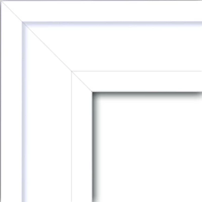 Amanti Art Craftsman White Petite Bevel Wood Bathroom Wall Mirror 29 X 23 In. 3 Amanti Art Craftsman White Petite Bevel Wood Bathroom Wall Mirror 29 X 23 In.