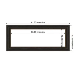 Amanti Art Accent Bronze Framed Dry Erase Magnetic Board 41 X 17 In. -Home Furniture GUEST d8a0fb00 35b6 4081 b4ab dbbe775699b8