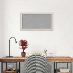 26"x14" Two Tone Framed Magnetic Board Silver - Amanti Art: Real Wood, Steel, Wall Mount, Home & Office 18 26"x14" Two Tone Framed Magnetic Board Silver - Amanti Art: Real Wood, Steel, Wall Mount, Home & Office -Home Furniture GUEST d979233c 855a 4d1c b8b5 69a579b34458