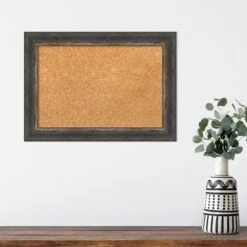 Amanti Art Bark Rustic Char Narrow Framed Corkboard, Natural Cork -Home Furniture GUEST d9b4a1ec b8ef 4c0c b45b f6ad78ca2c6a