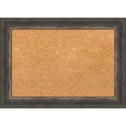 Amanti Art Bark Rustic Char Narrow Framed Corkboard, Natural Cork -Home Furniture GUEST da0a69ea 4a3c 4880 97b8 8d5f102768a2