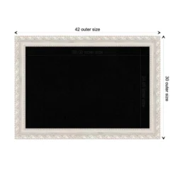 42"x30" Opera Wood Frame Black Cork Board Off-White - Amanti Art: Custom Framed, Wall Mounted, Bulletin Board For Home Office -Home Furniture GUEST dd4ae019 f51a 476b a30b 90675f305842
