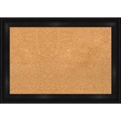Amanti Art Grand Black Narrow Framed Corkboard, Natural Cork -Home Furniture GUEST deab6ea3 2c92 4656 b645 57e10eff1962