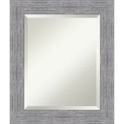 Bark Rustic Framed Bathroom Vanity Wall Mirror Gray - Amanti Art -Home Furniture GUEST df4d7ffb b171 4737 9269 925a73729fc7